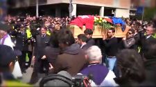 Grande partecipazione ai funerali di Morosini